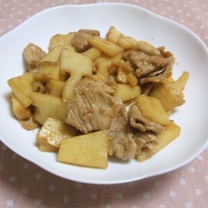 醤油麹で　❤豚肉と筍の甘辛炒め❤